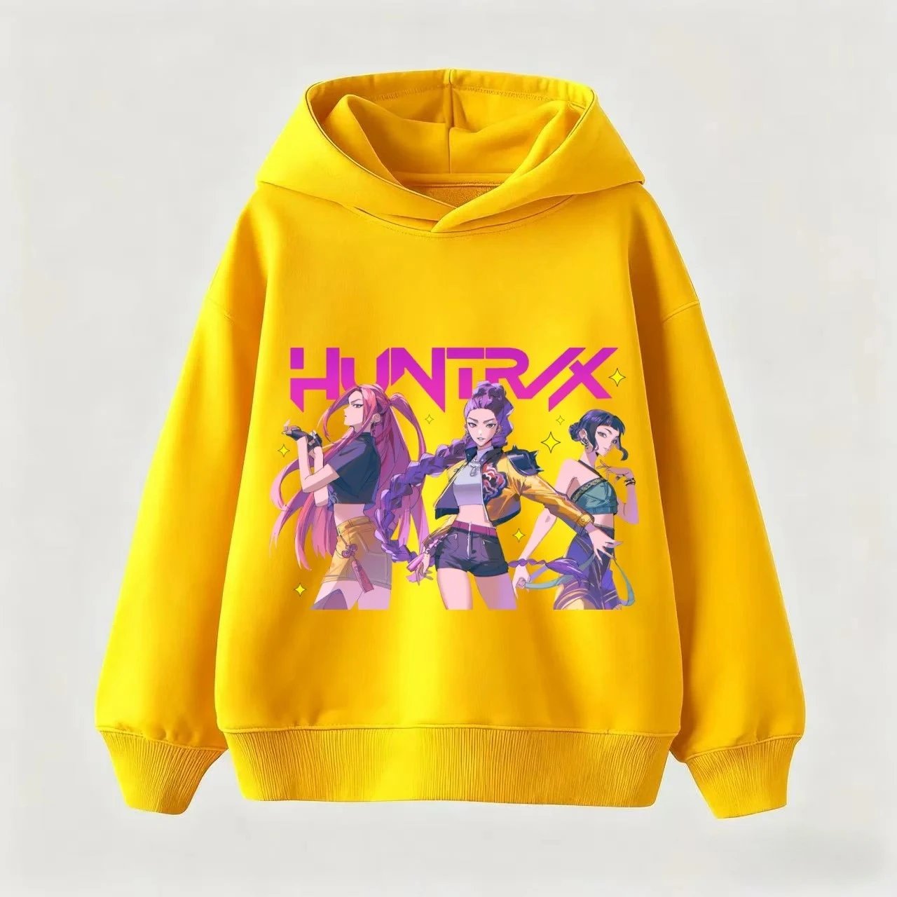 بلوزة جديدة لفيلم K-pop 'Demon Hunters'، سترة بغطاء للرأس K-pop Demon Hunters للأطفال للرجال والنساء، سترة كاجوال عصرية