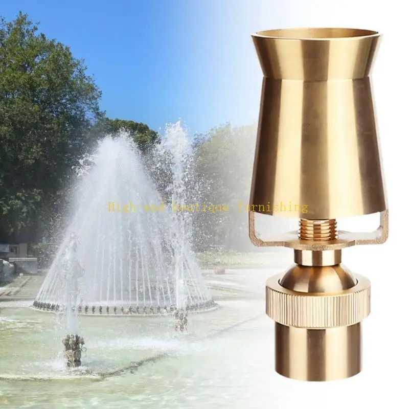 L9NB Adjustable Ornamental Fountain Sprinklers Nozzles brass Ice Tower Nozzle Garden Pond Landscape Decoration