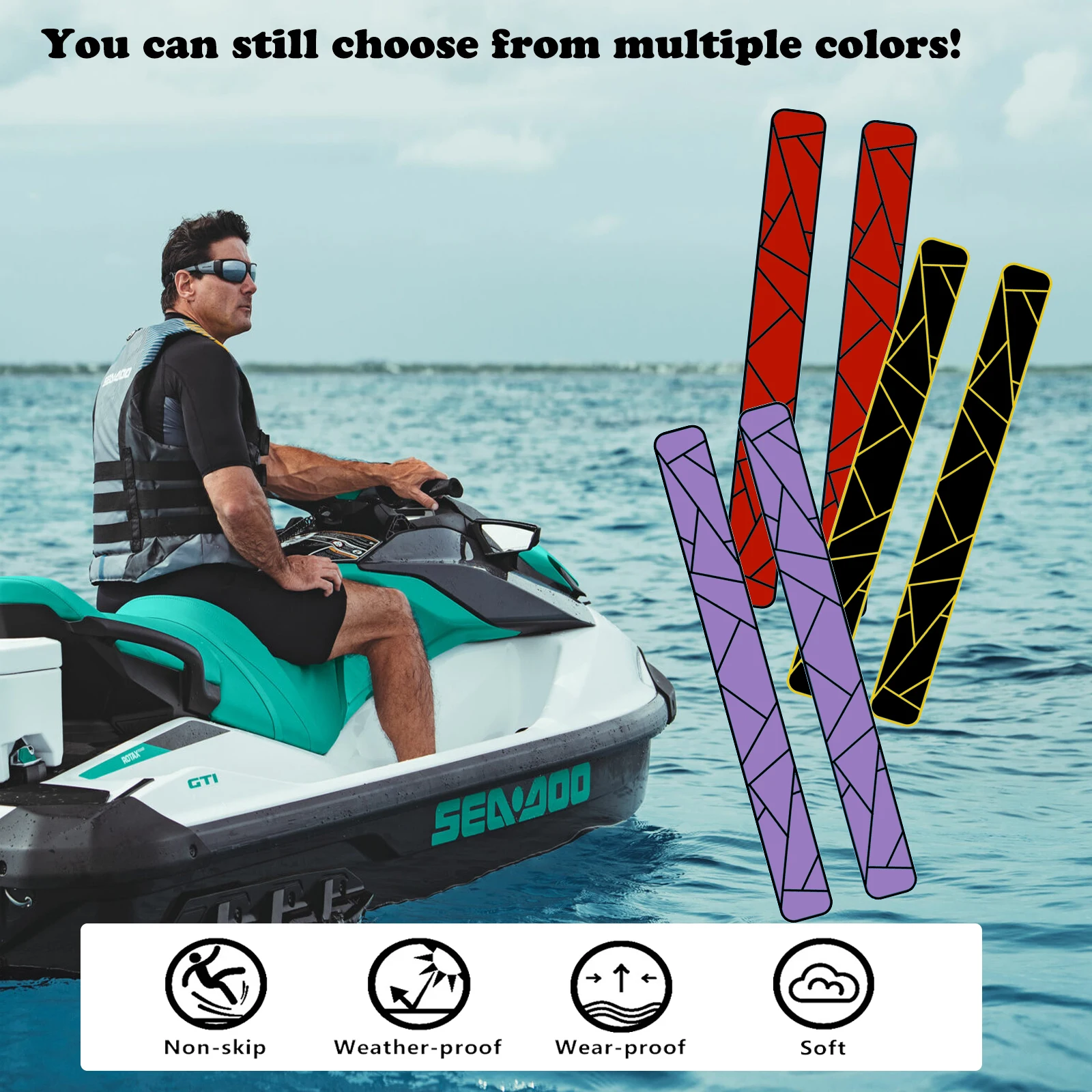 

EVA anti-skid water jet ski side mat is suitable for most models of stylish decorative mats for motorboats.
