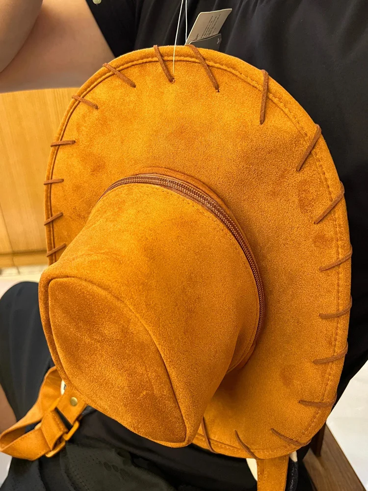 Cartoon Creatieve Woody Hat Design Rugzak Leuke Retro Stijl Student Rugzak Verjaardagscadeau