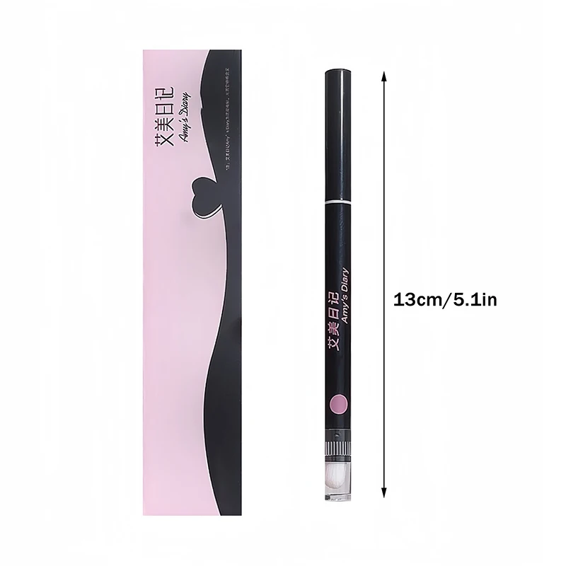 Double-Ended Waterdichte Matte Lip Liner Potlood En Borstel Overzicht Lippenstift Langdurige Non-stick Cup Natuurlijke Lip Make-up 3 Kleuren