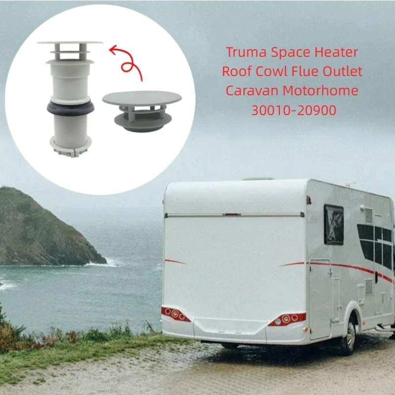 For Truma Space Heater Roof Cowl Flue Outlet Caravan Motorhome 30010-20900 Camper Accessories
