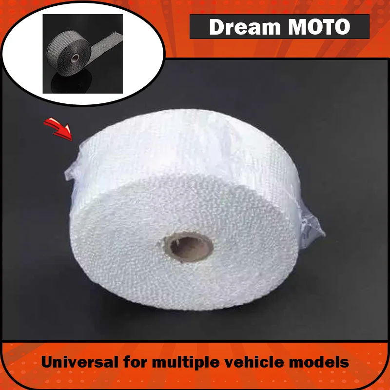 【Premium】For Vintage motorcycle exhaust pipe anti-scald fabric insulation tape, thermal insulation cotton, banana cloth, heat in