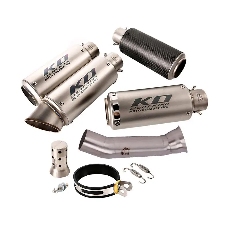 51MM Exhaust Pipe For Ducati Hypermotard 821 Hyperstrada 821 13-18 Motorcycle Escape Mufflers Mid Link Pipe Connect Tube Slip On