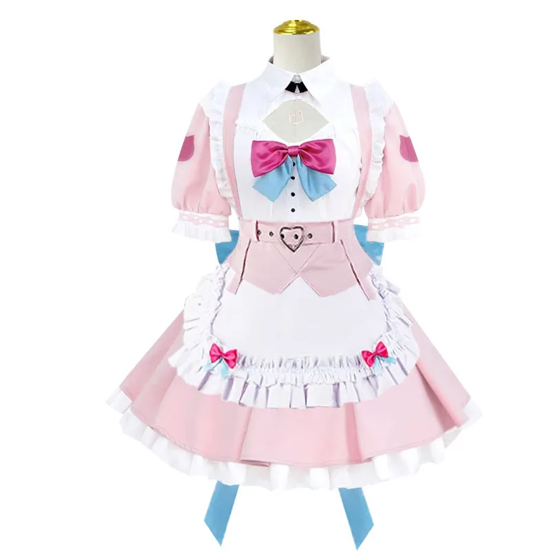 Virtual YouTuber Yuuki Sakuna Cosplay Costume Lolita Dress JK Uniform Skirts Suit Halloween Christmas Party Outfits Adult Women