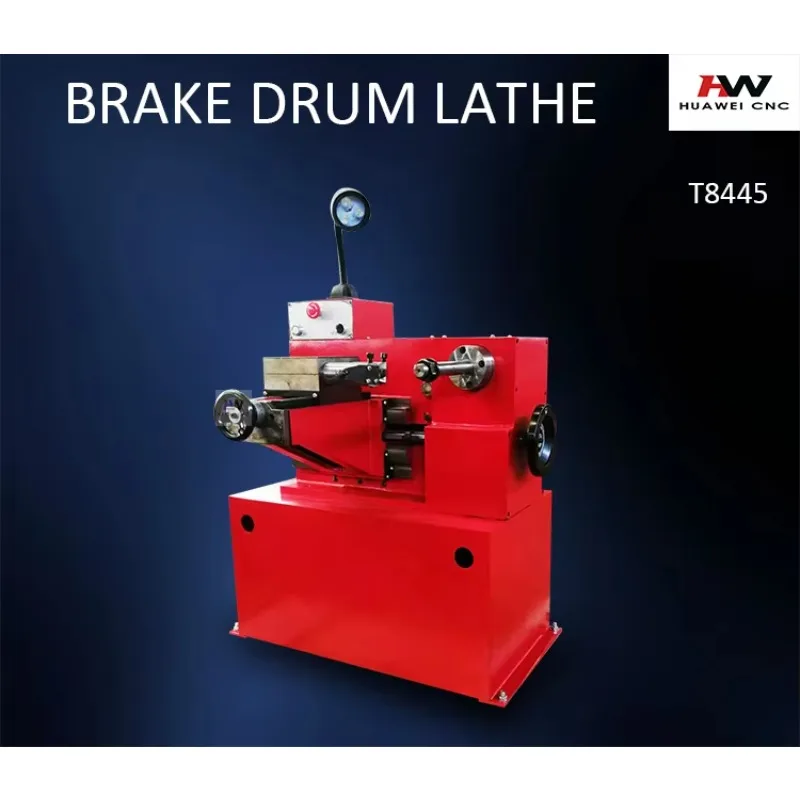 Horizontal Brake Drum Cutting Lathe T8445 220V Light Duty Machine For Car Brake Applications