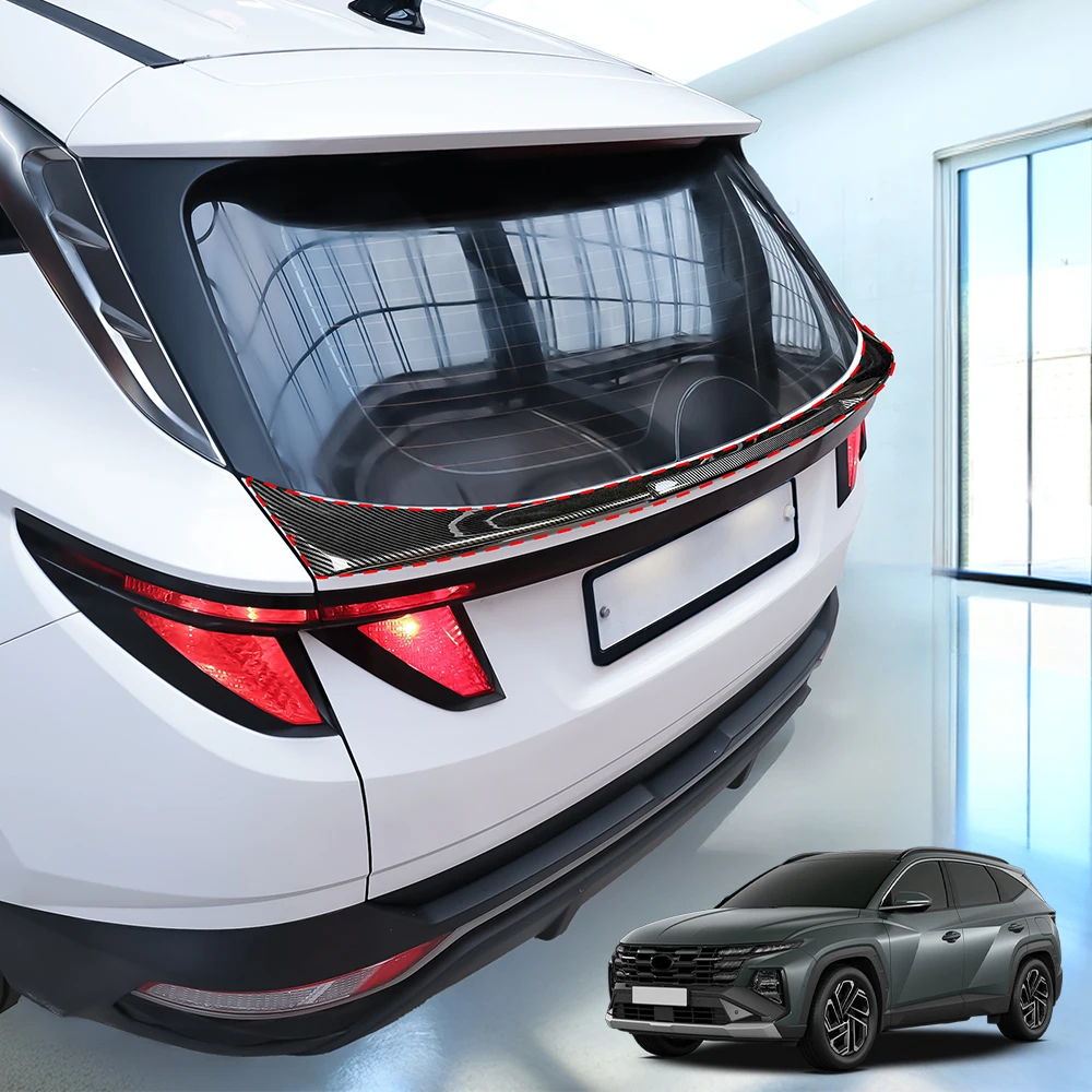 

For Hyundai Tucson NX4/Tucson NX4 PE 2022-2026 LHD/RHD Rear Roof Spoiler ABS Trim Strip Trunk Top Wing Lip Cover Car Accessories