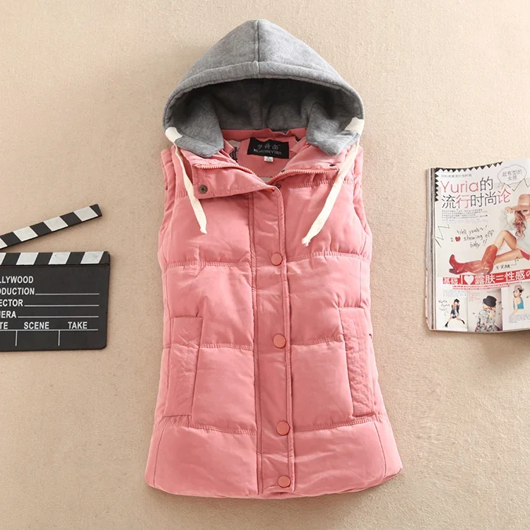 2018New Hot selling M-4XL 8 colors top female casual jacket down cotton vest outerwear Girls all-match sexy Coat Cheap wholesale