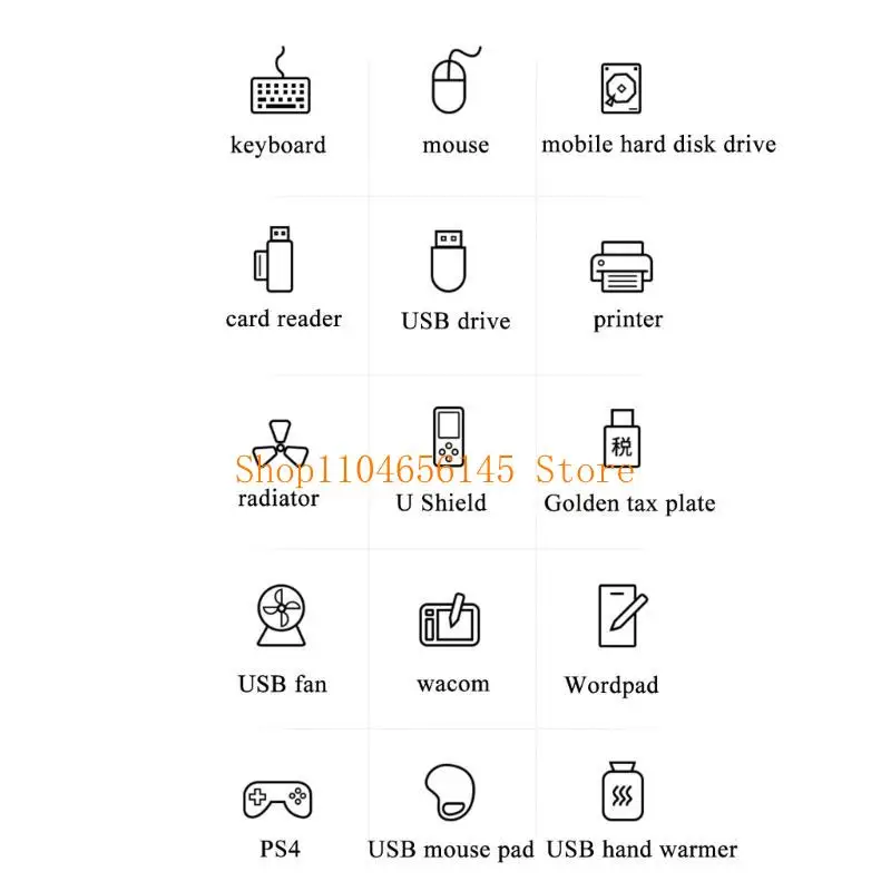5asd USB Hub Dockingstation 7 Ports 5 Gbit/s Datenübertragung Einzelne Schalter-LED – Detail 2