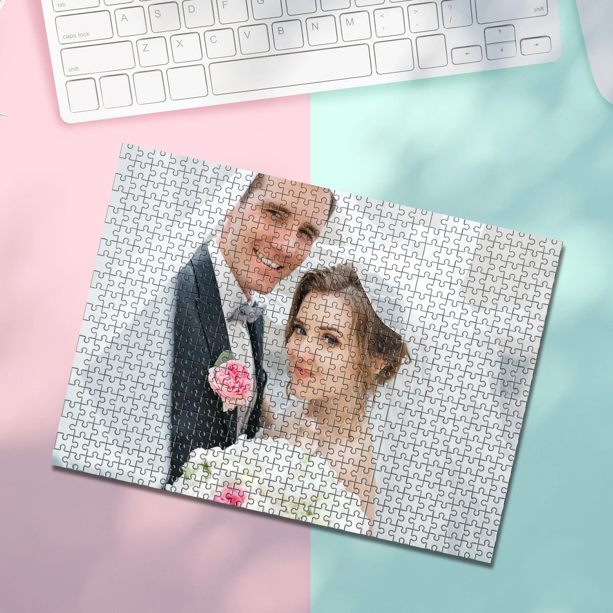 35/150/300/500/1000 قطعة شخصية مخصصة صور لغز صور الزفاف بازل قطع مخصص لتقوم بها بنفسك شخصية صور الألغاز