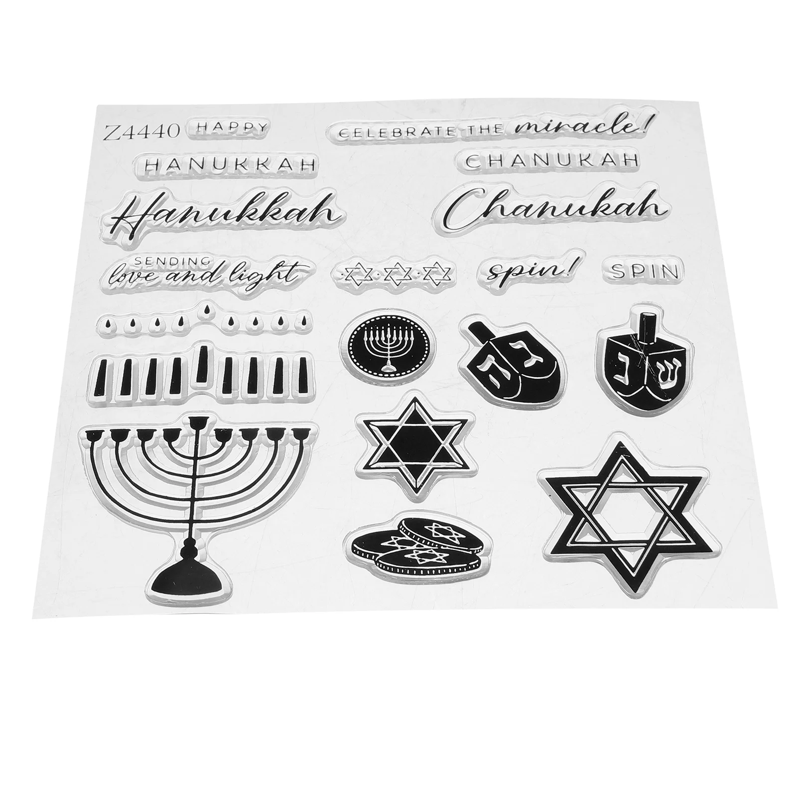 Hanukkah Die Vintage Stamps Silicone for Crafting Card Silica Gel Journaling Elements