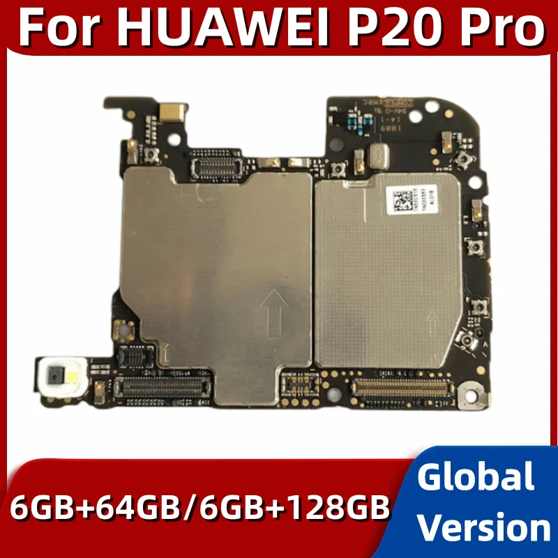 Motherboard for HUAWEI P20 Pro, Original Mainboard, 64GB 128GB ROM, with Kirin 970 Processor