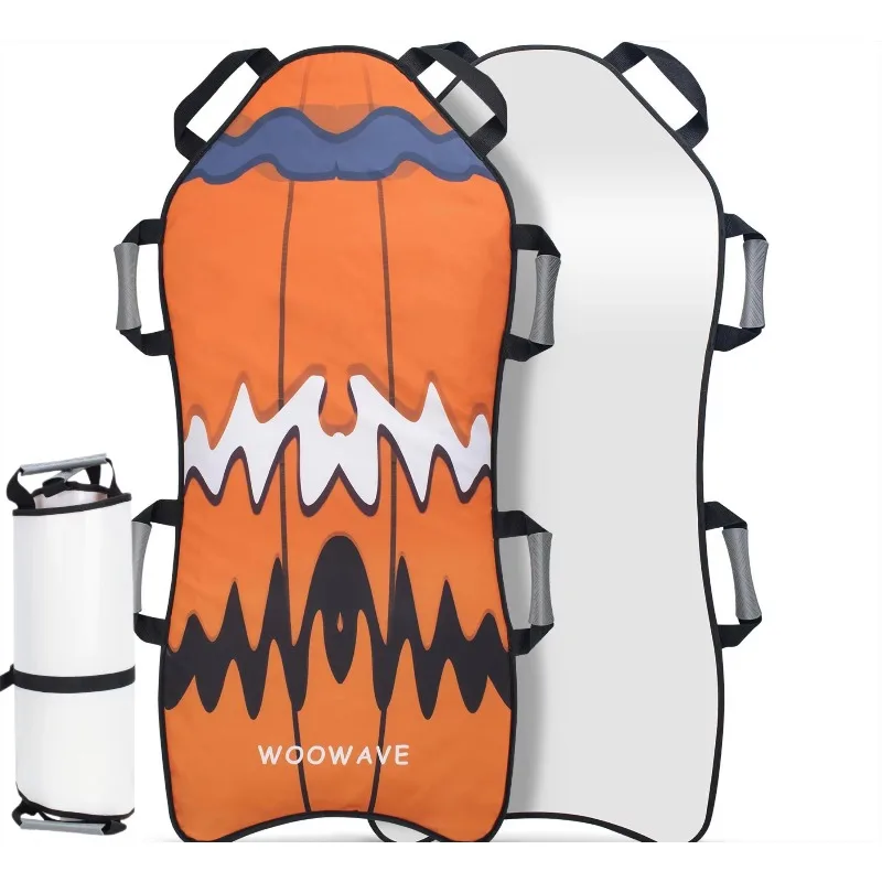 

Rolling sled with EPE core snowboard, foldable for children