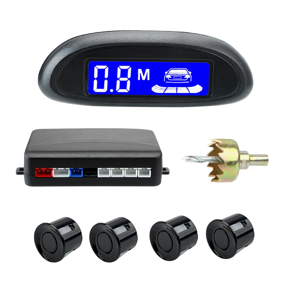 

Parking Sensor System 12V DC Car Automatic Parktronic LCD Cars Parking Sensor Car Reversing Radar Buzzer Detector System
