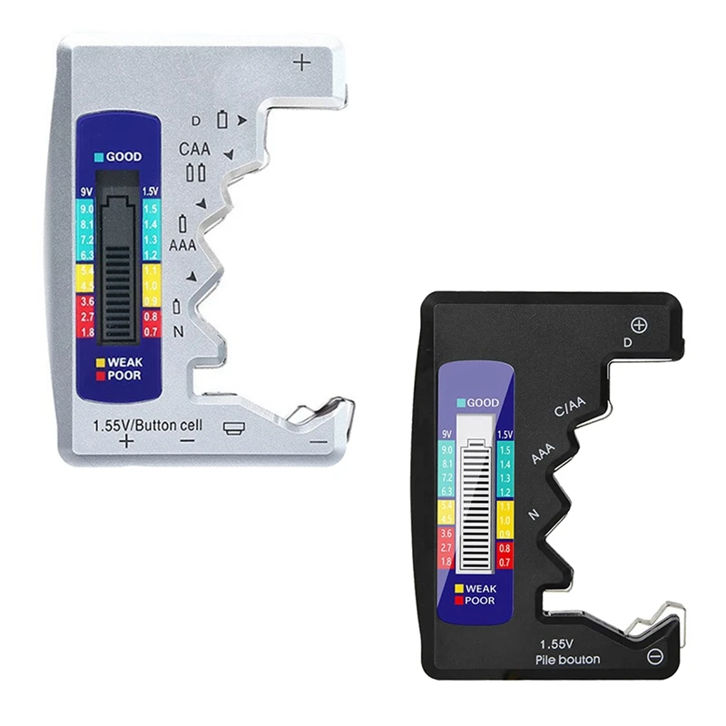 BT-886 Battery Tester Battery Powertester Digital Display Voltage Tester Dry Battery No.5 No.5 BT-886 Black