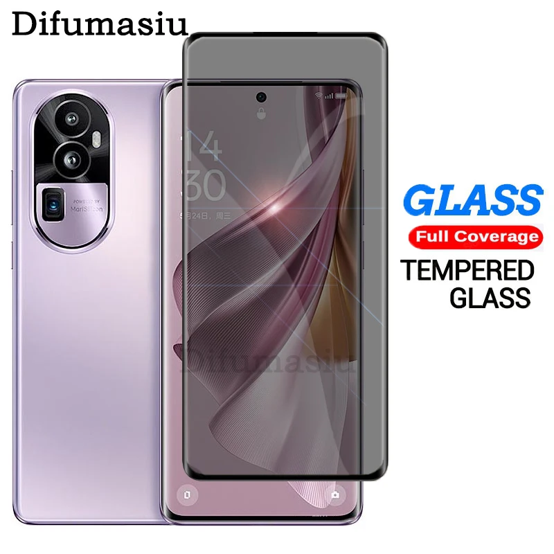 

Privacy Tempered Glass For OPPO Reno 10 Pro Plus 5G Anti Peeping Curved Screen Protector