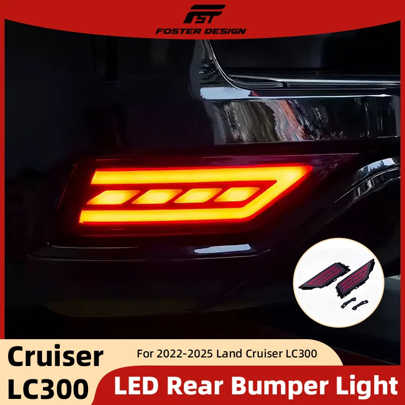 

High Quality LED Rear Bumper Light for Land Cruiser LC300 2022-2025 Replacement Rear Bumper Lamp Accessories