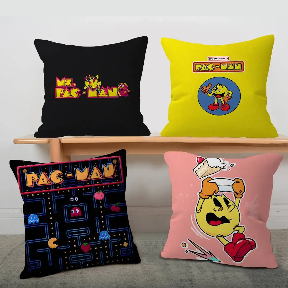 P-Pac-Man-Retro Cushion Cover Pillow Cover Decor Pillowcase Printed Cushion Case for Couch