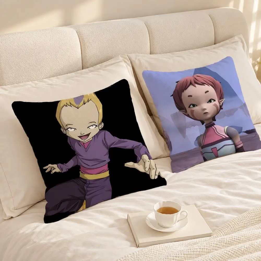 Cartoon Cute Kids C-Code Lyoko Cushion Cover Soft Short Plush throw pillow Sofa Bedroom Den Car Dorm Decor Gifts