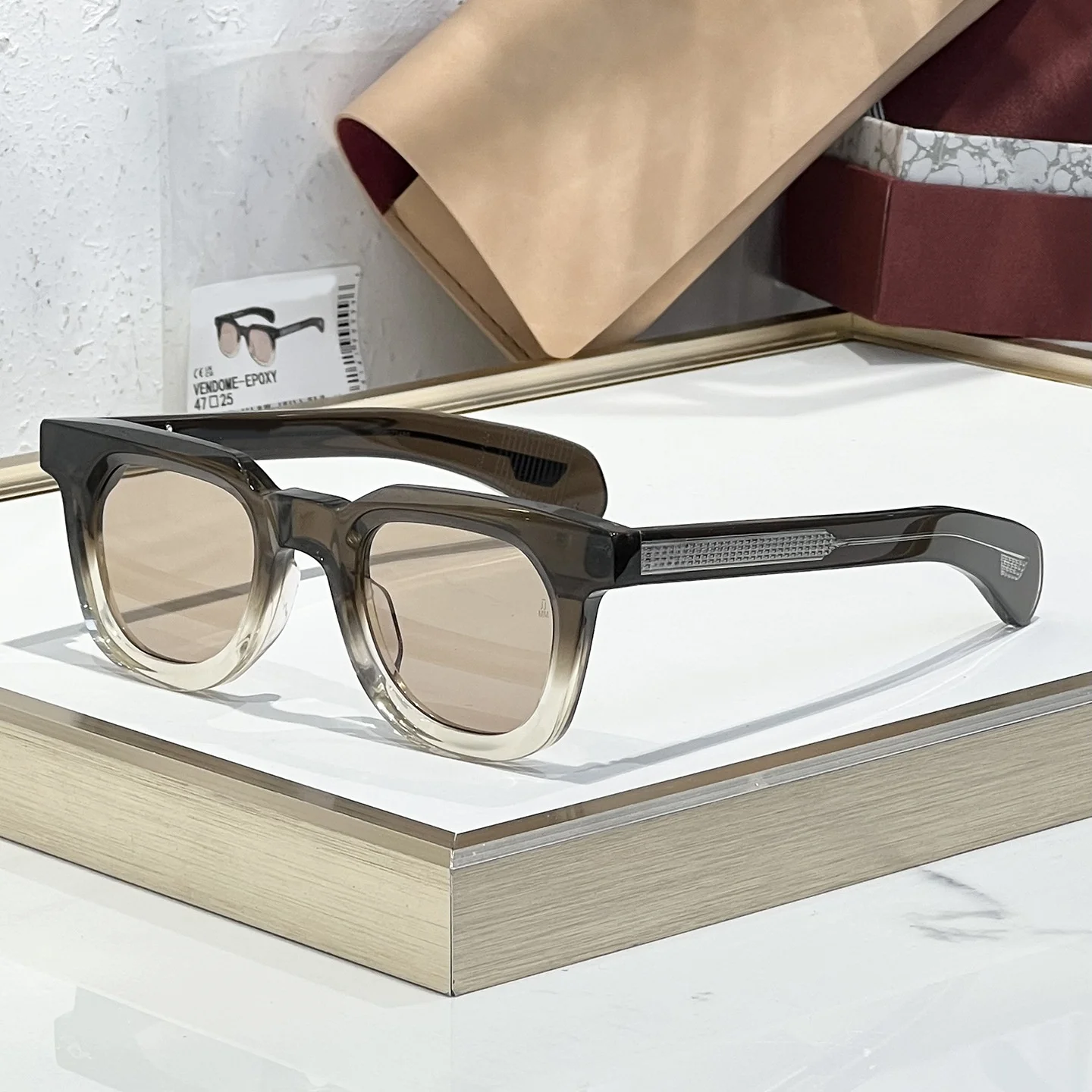 

KIZN JMM VENDOME Epoxy Sunglasses Premium Acetate Handcrafted Designer Classic Frame High Quality