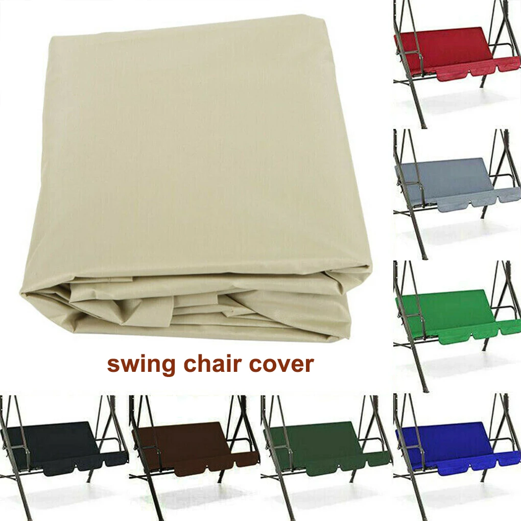 3 Seat Swing Canopies Seat Cushion Cover Set Patio Swing Chair Hammock Waterproof Dustproof Protector Seat Cover