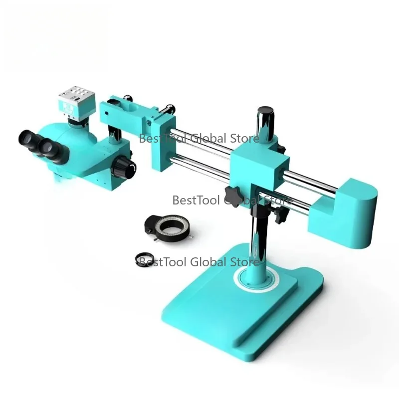 

R-F4 RF7050TVW RF-2KC2 Ste-reo Trinocular 7-50X 2K F-HD Camera Mi-croscope RF7050TVW Double-arm Boom Stand