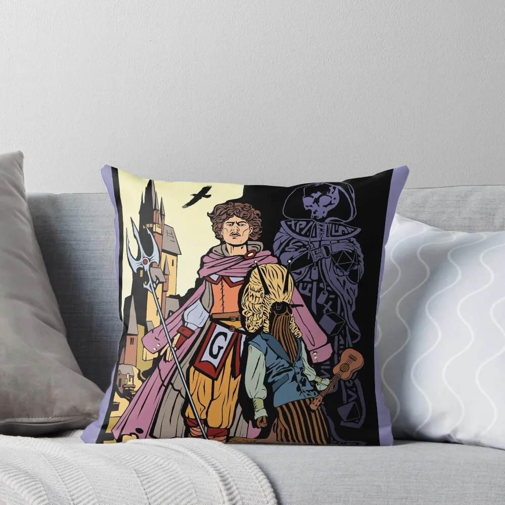 

Beat Up With Dragons - Shadows Over Glunwood Throw Pillow luxury home accessories anime girl Cushions For Decorative Sofa pillow