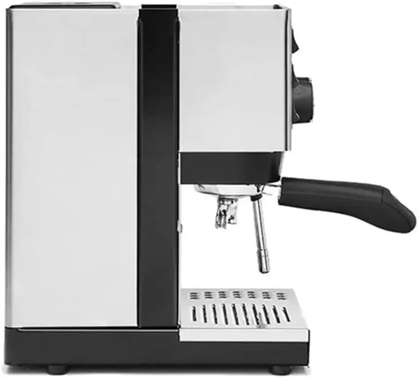 Rancilio Silvia Espresso maschine mit Eisen rahmen und Edelstahl-Seitenwänden, 11,4x13,4 Zoll