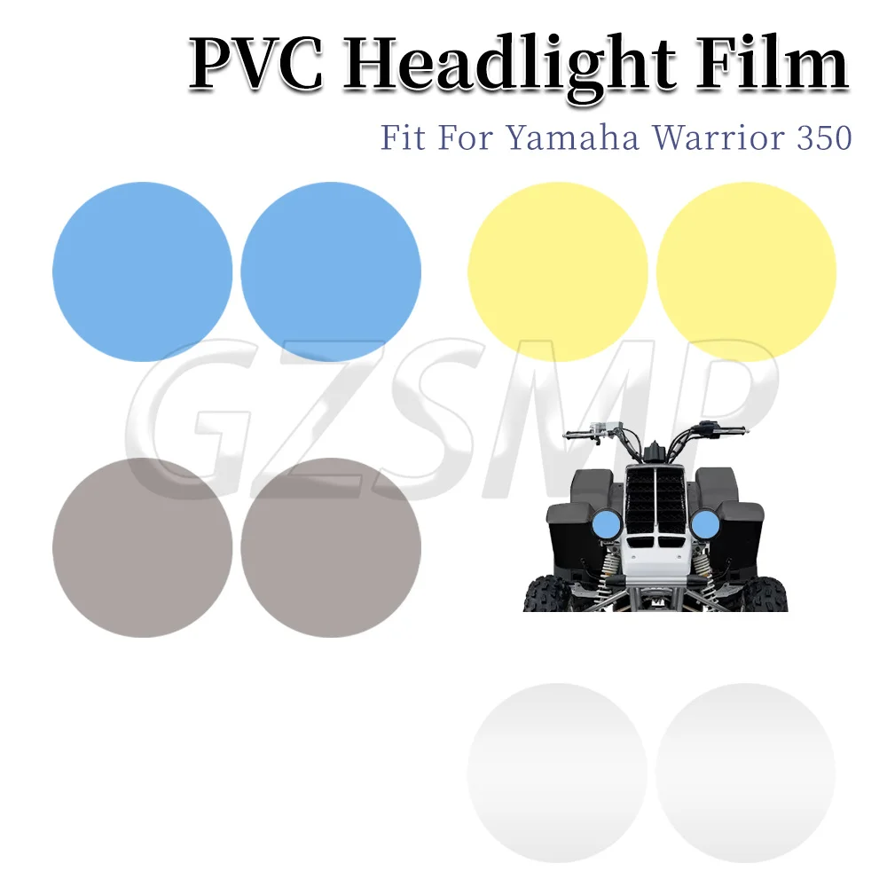 Fit for YAMAHA  ATV Warrior 350 Banshee Wolverine Yfm350 Motorcycle Headlights Sticker Transparent Film Lamp Decal