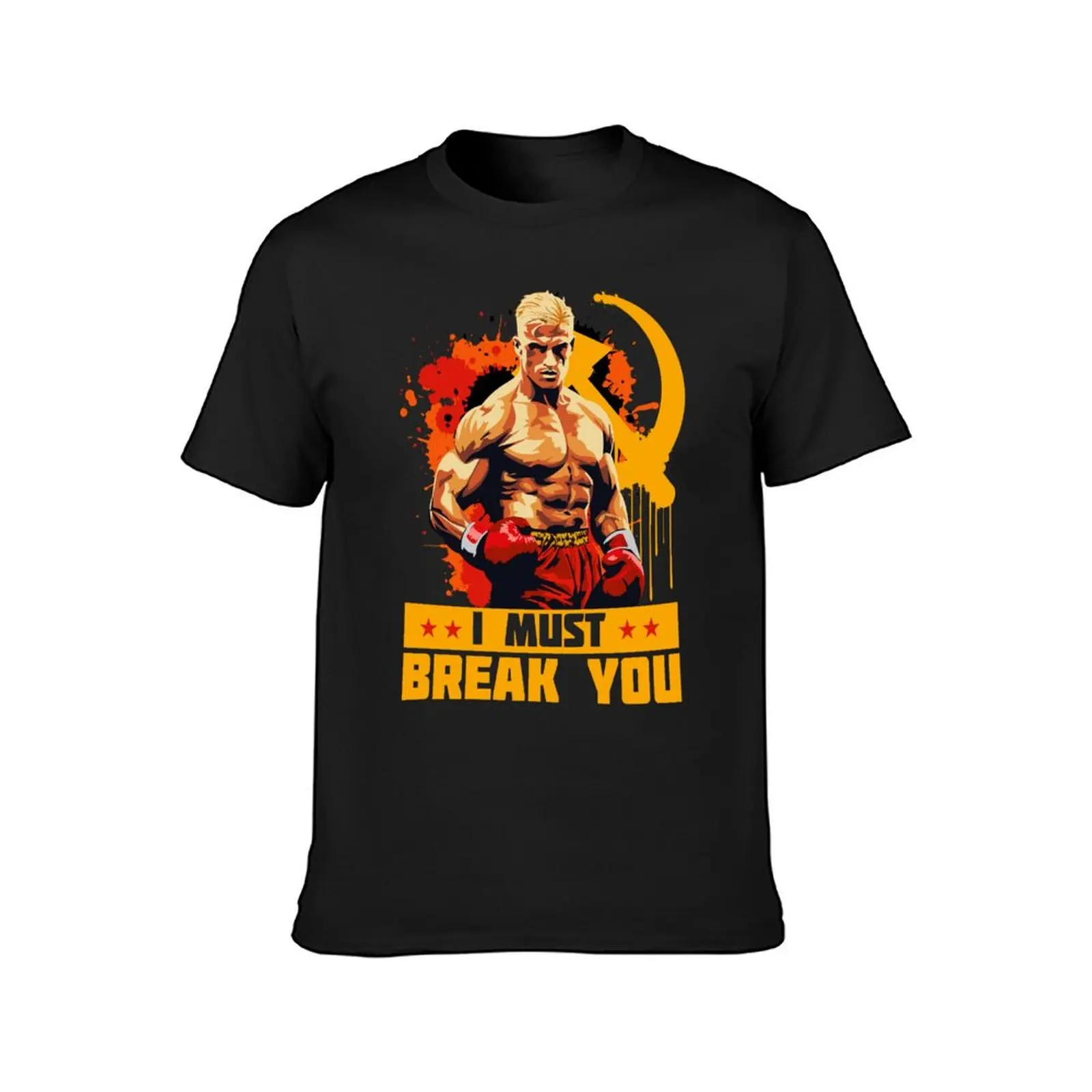 Ivan Drago - I Must Break You Quote T-Shirt summer top boys whites plain t shirts men