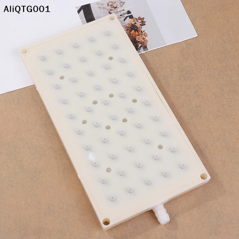 

ABS Rectangular Shower Head 22x10.9cm with 10mm Intubation Type Interface 5*10 Hole Top Spray Shower Accessories
