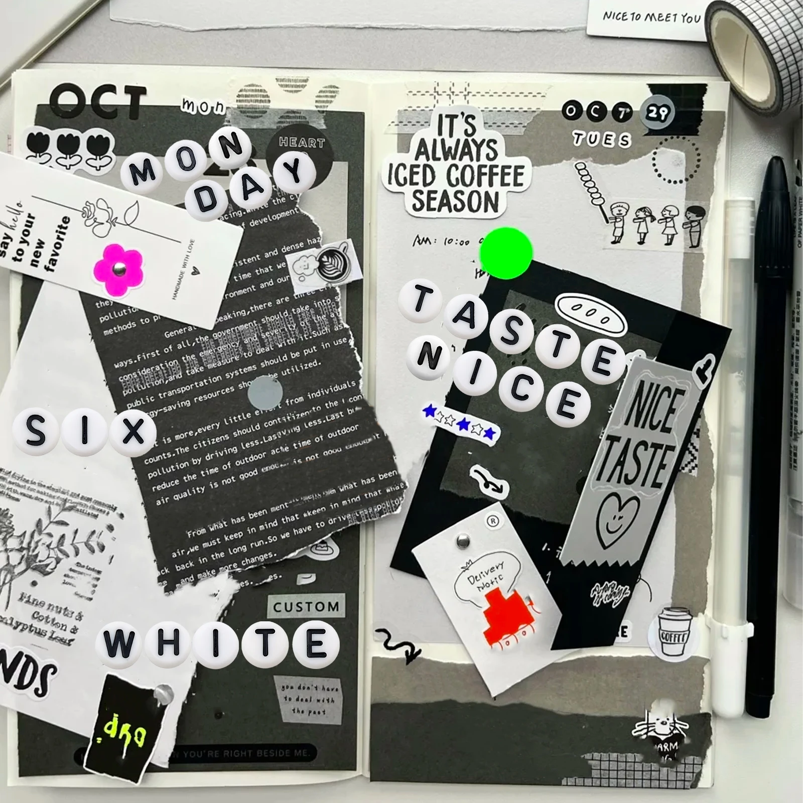 126 Stück Alphabet-Buchstaben-Aufkleber, nicht reinweiß, selbstklebende Buchstaben-Etiketten, Aufkleber für Scrapbooking, Basteln, DIY, Basteltagebuch – Detail 3
