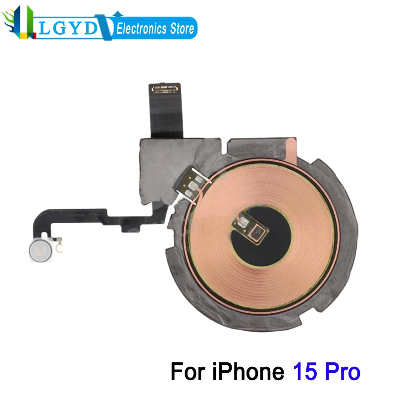 

For iPhone 15 Pro NFC Wireless Charging Coil + Flashlight Flex Cable Repair Replacement Part
