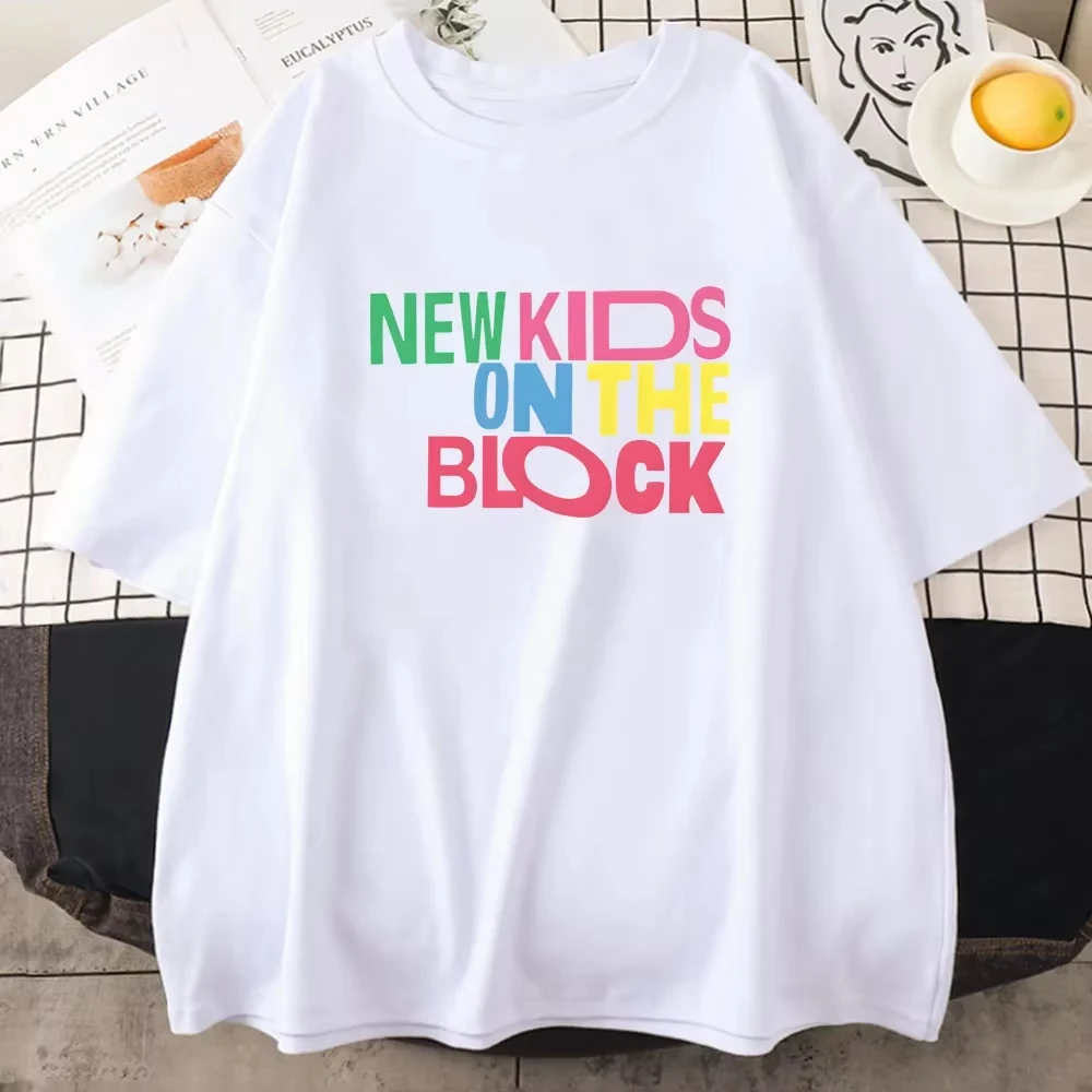 NKOTB New Kids on The Block T-shirts Pop Music Band Printing Tee-shirt Women Men Summer Cotton Tshirts High Quality Soft Tee Top