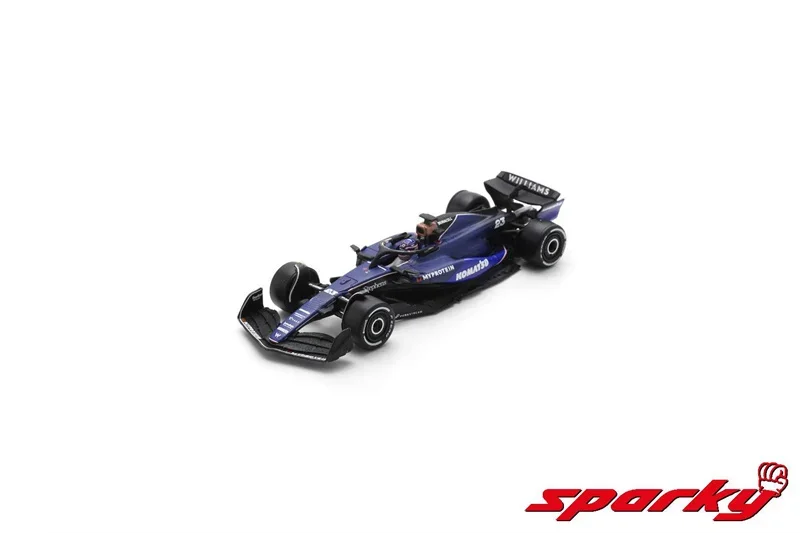 Spark 1:64 Williams Racing FW46 No.2 Logan Sargeant / No.23 Alex Albon 2024 Collector's Vehicle Model Car