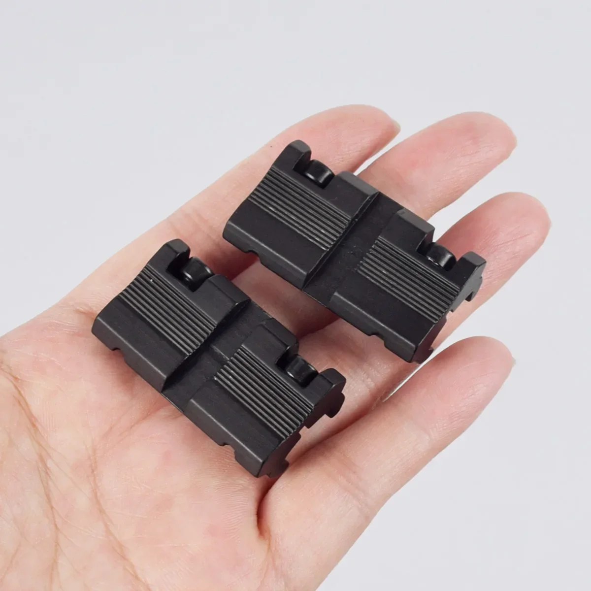 2Pcs For .22 cal Airgun Rifle Rail Dovetail To Weaver Picatinny Base Snap in Rail Adapter 11mm to 20mm/22mm Low Profile Adapter