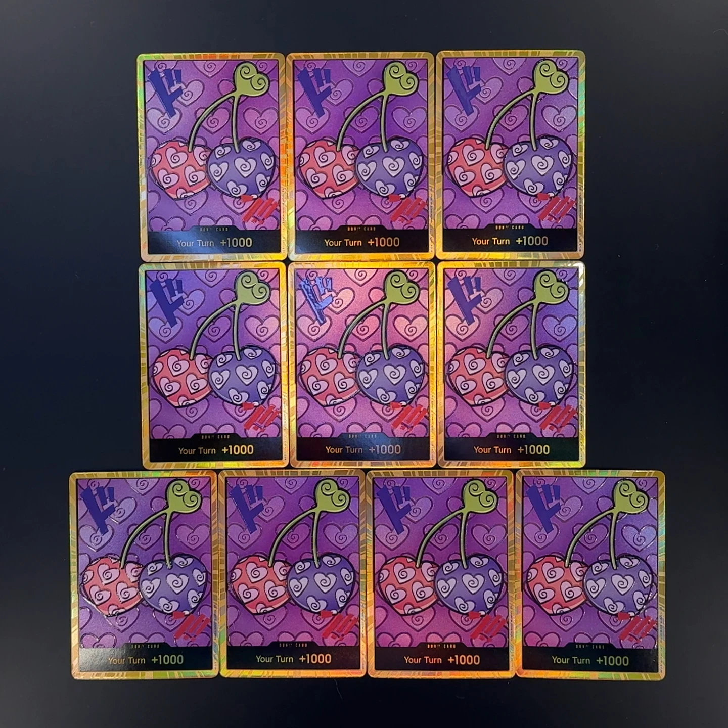 One Piece TCG OPCG English Devil Fruit Textured Foil DON Card Luffy Ace Enel Boa Robin Doflamingo Crocodile Law Chopper DON Card view 5