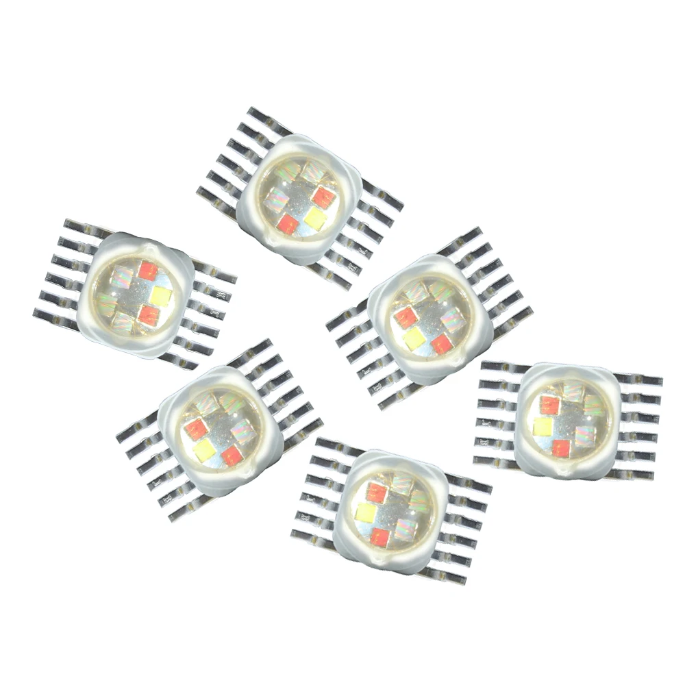 5-100pcs RGB RGBW RGBWY RGBWYV LED COB Chip 3W 4W 6W 8W 9W 10W 12W 15W 18W Colorful For 3 6 9 12 15 18 W Watt Stage Light Beads