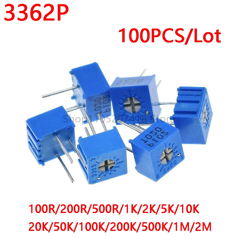 100PCS 3362P Trimme…