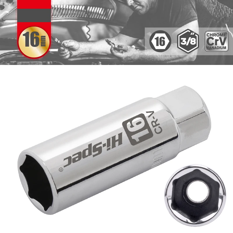 3/8 Inch Drive 12 Points 14 16mm Spark Plug Socket Wrench Head Hex 16 21mm Spark Plug Removal Tool For Auto Repairing