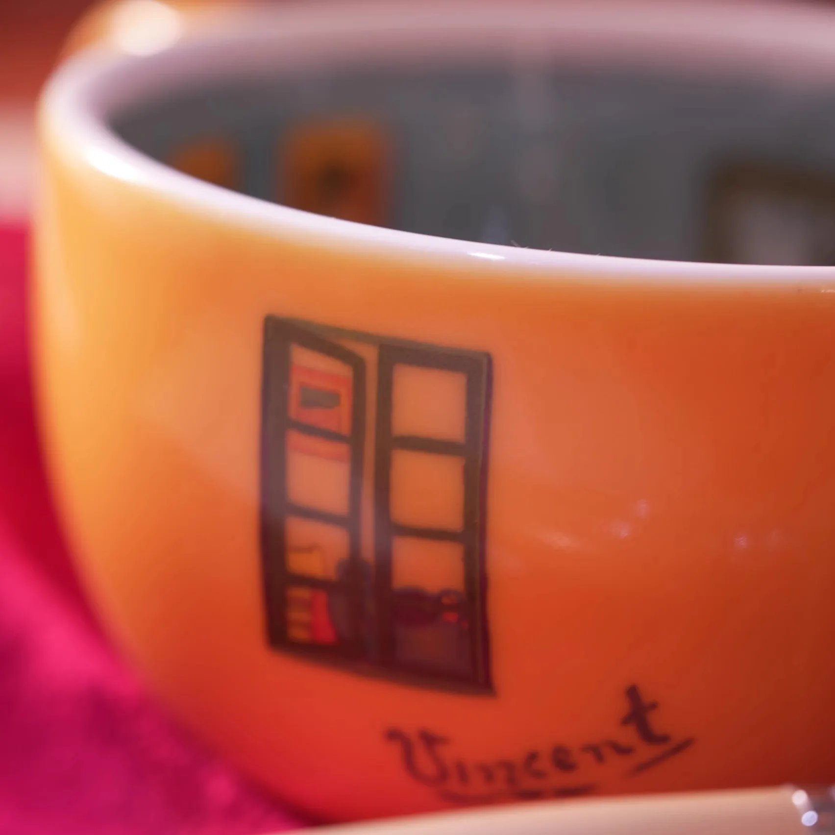 Gogh Bedroom Cup Creative Water Cup Glaze, Color Unrealistic