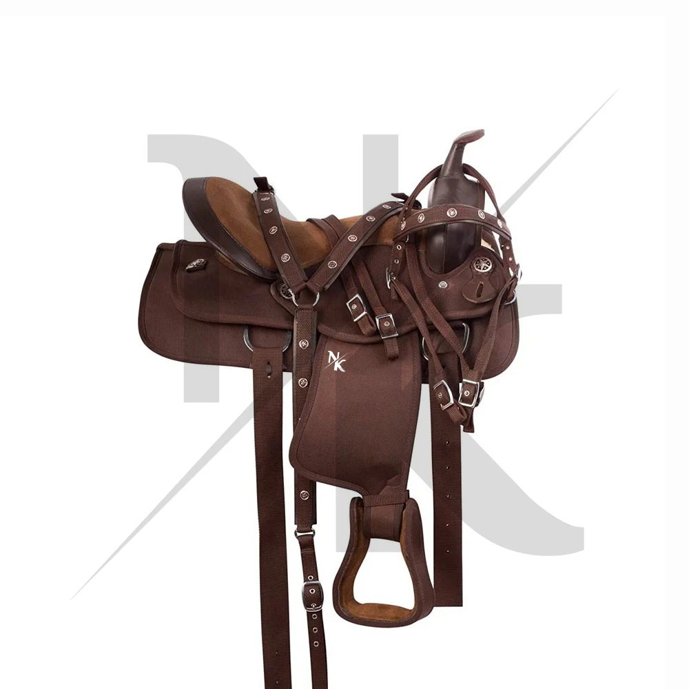 Premium Western Casual Saddle, Leather Saddle OEM Custom Design, Lightweight Western Saddle, Saddle Head with Buckle