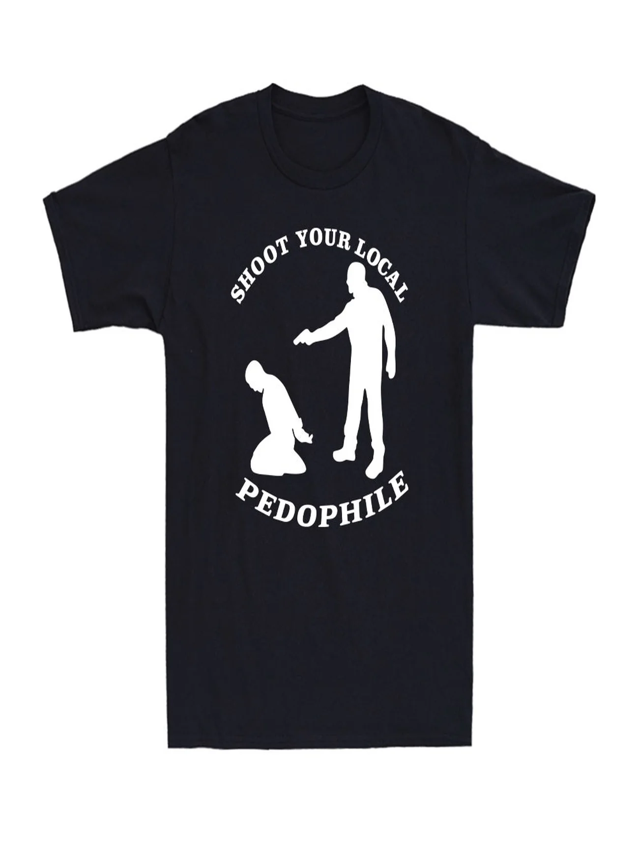 T-shirt pour homme avec citation sarcaste et drôle sur les pédophiles locaux