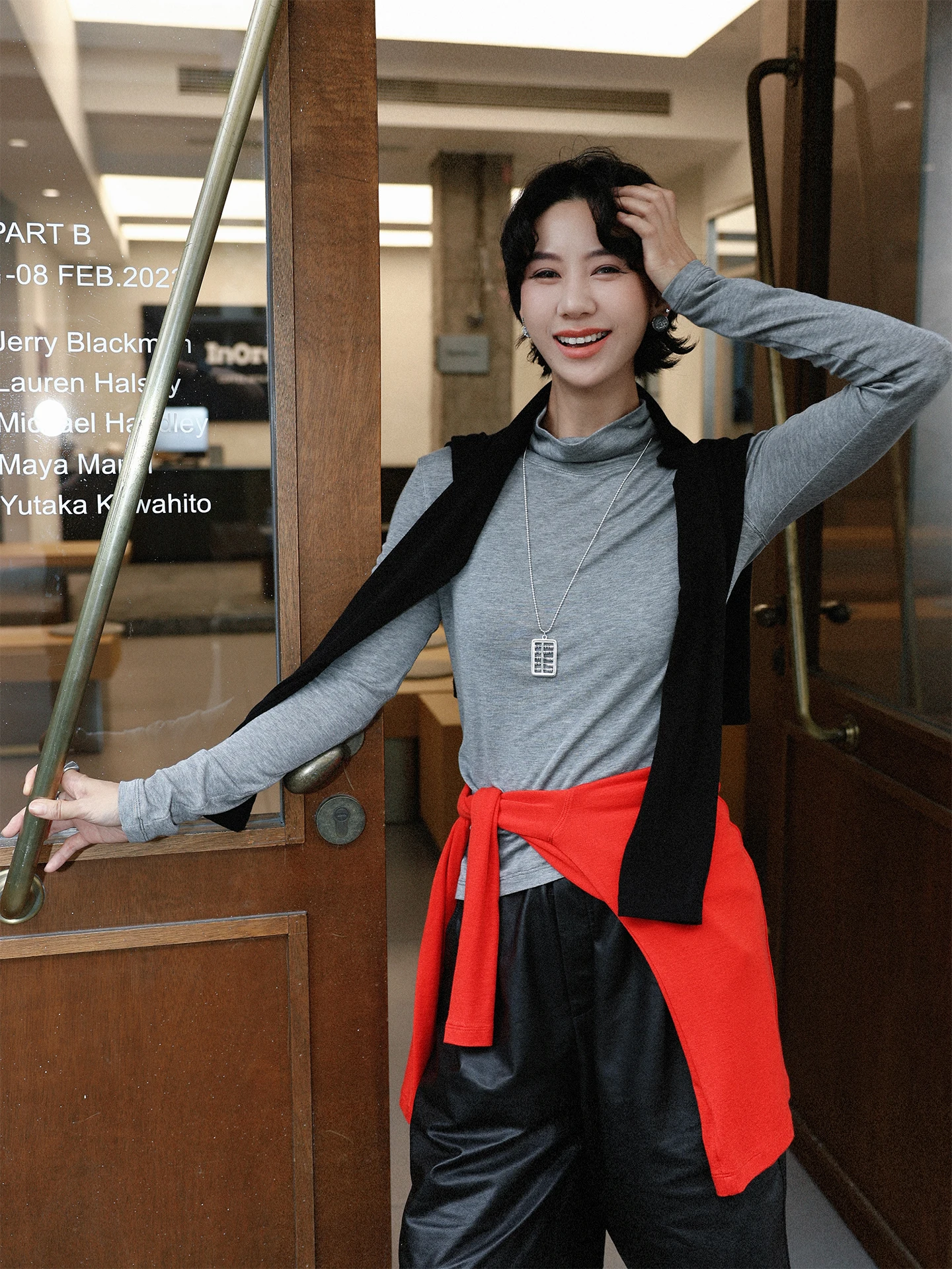 

Comfortable High Ne Long Sve Women's T-irt Wool Blend Base Layer irt Spring Autumn TT Simple Casual Sle