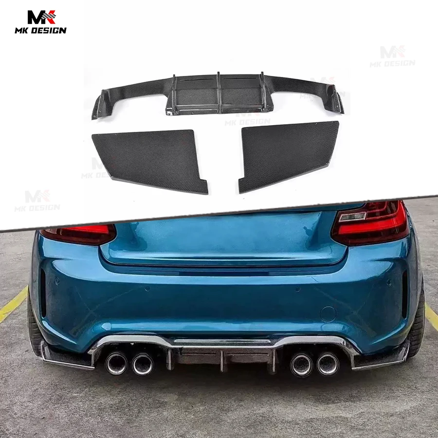 

Carbon Fiber MTC Style Rear Bumper Lip Diffuser for BMW F87 M2 M2C 2015-2020 Rear Lip Spoiler Diffuser Splitter Auto Parts