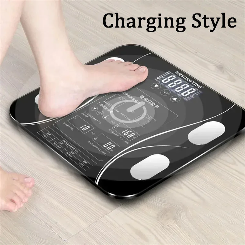 Electronic Weight Scales for Body Management and Weight Loss Intelligent Charging Body Fat Scale Household Fat Measurement Scale