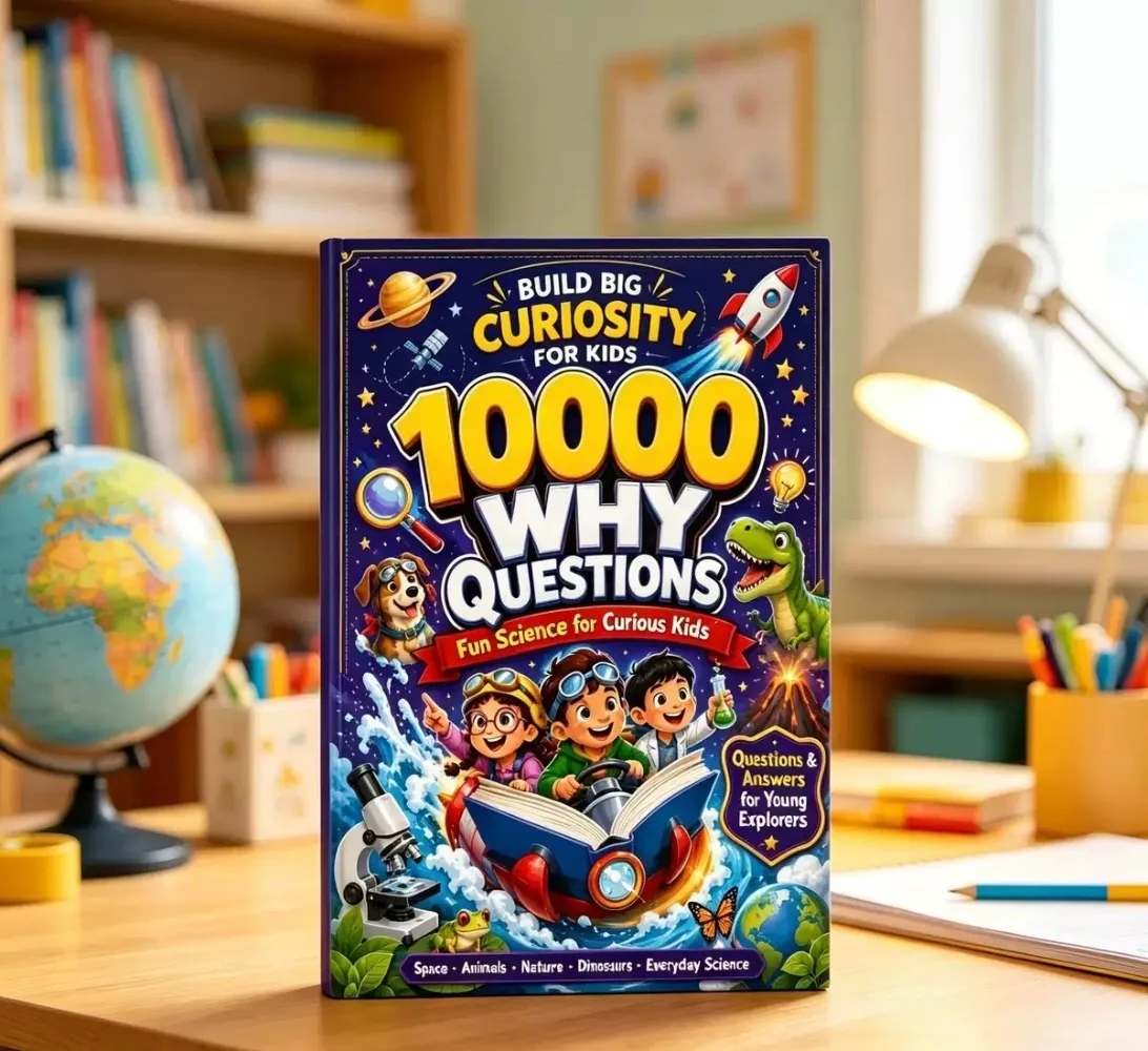 10000 Why Questions Kids Science Book Fun Q&A Exploration Learning Book for Curious Children and Young Minds