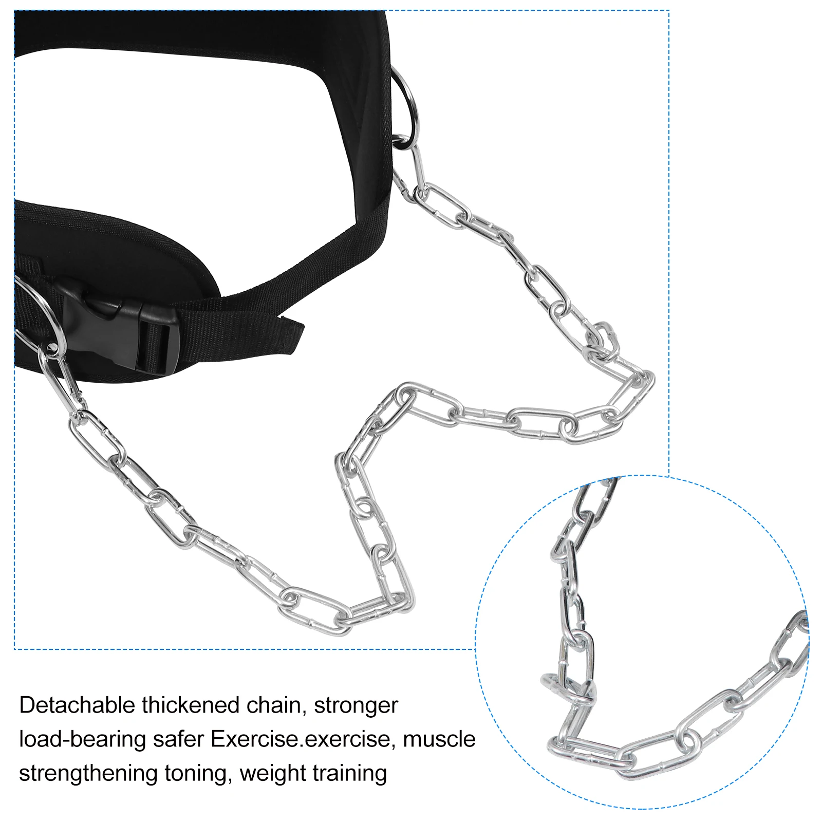 

Weightlifting Waist Belt Chain Muscles Resistance Equipment for Sports Exercises Running Hiking Yoga Training Sports Belt