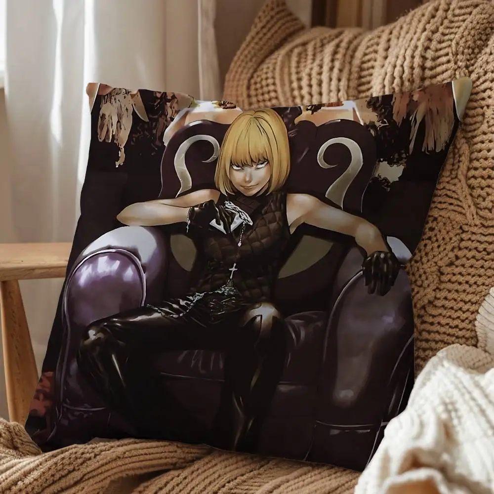 Impulse Mello Death Note insane L Lawliet Pillow Case Anti-dustmite Pillowcase Invisible zipper silky short plush Sofa 4
