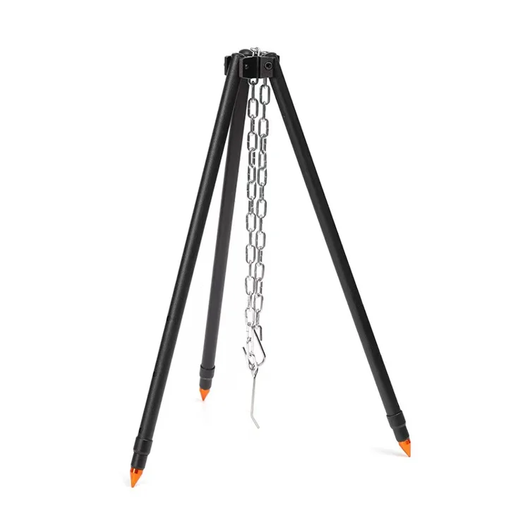 

New Countryside Bonfire Pit Cookware Accessories Portable Campfire Camping Cooking Tripod Adjustable Campfire Tripod